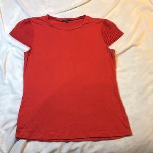 Textured cap sleeve top